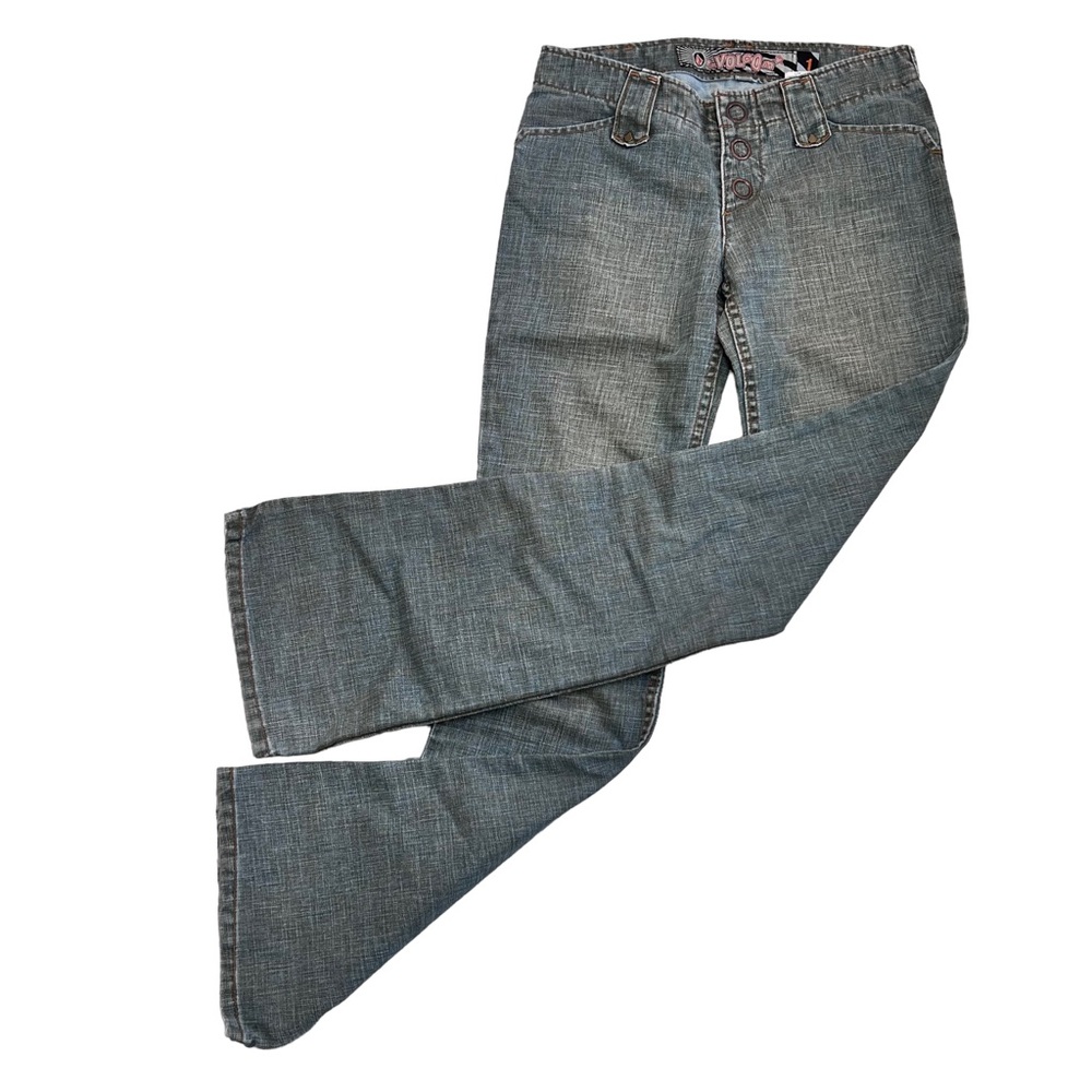 Vintage Volcom Norma Jean with a Blue-Brown Wash